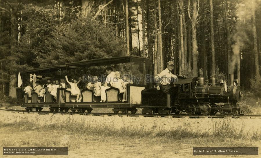 Postcard: F&L Railroad at Rocky Nook, North Hampton